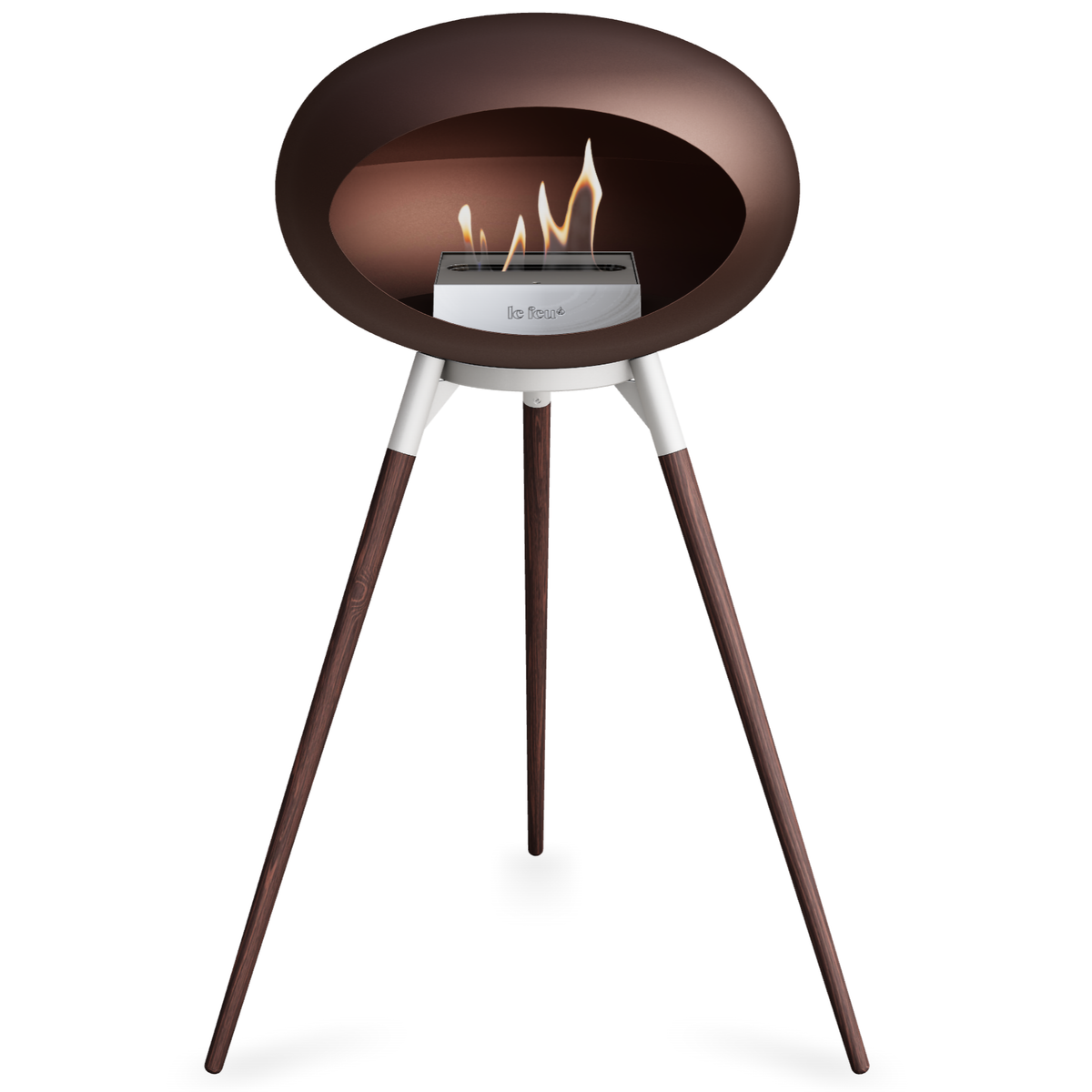 Ground Wood High Mocca Bio Fireplace