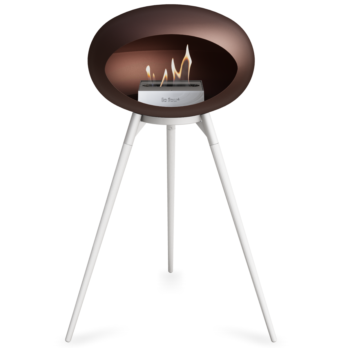 Ground Wood High Mocca Bio Fireplace