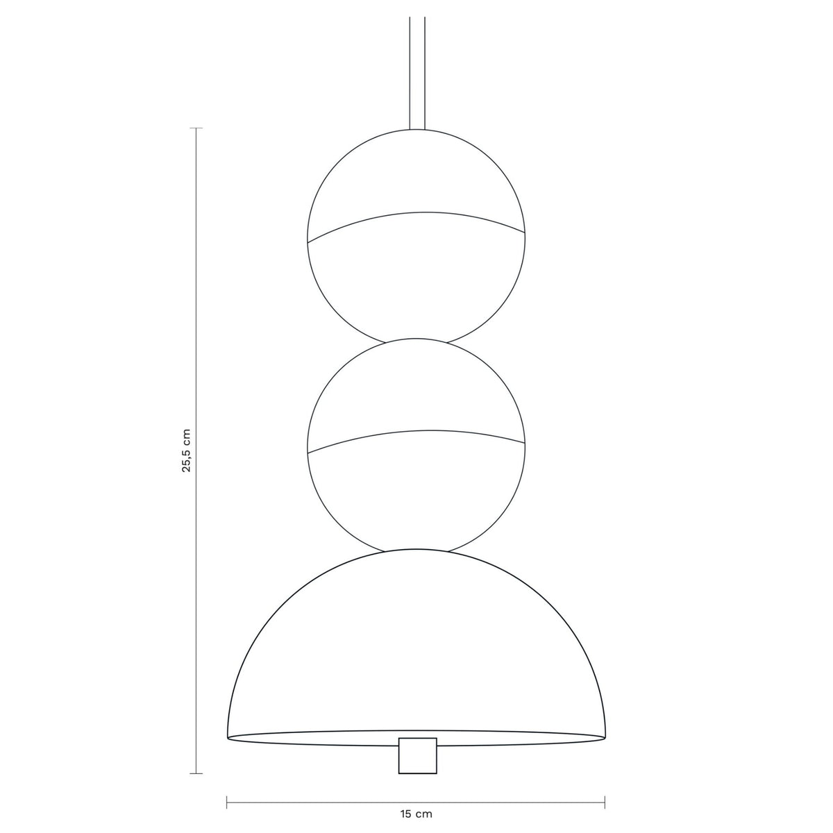 Bosfor Concrete Velvet Pendant Lamp