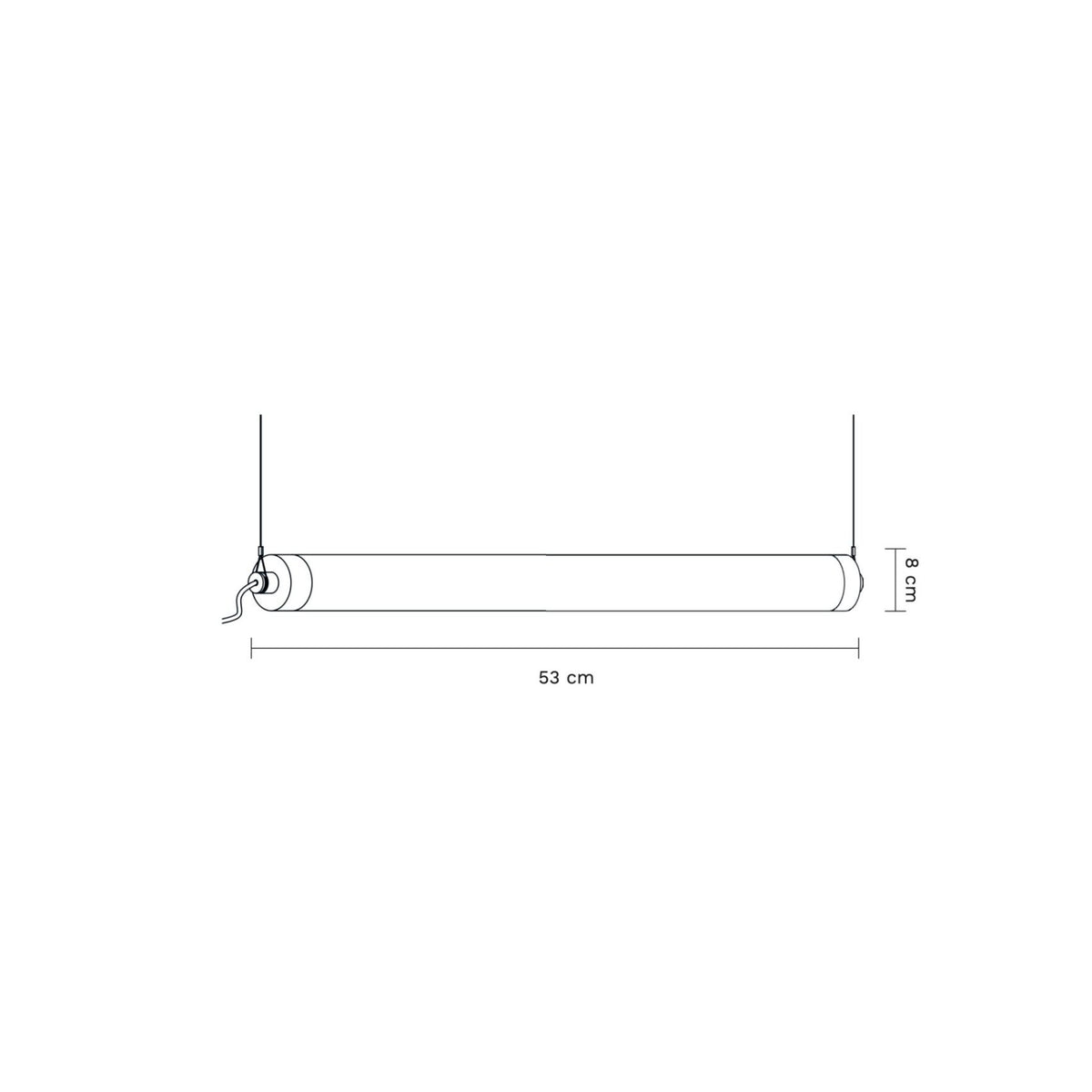 Longa Horizontal Concrete Pendant Lamp