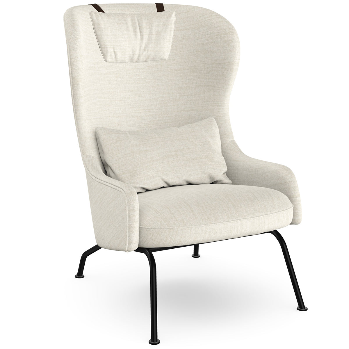 Aba Armchair with Metal Legs