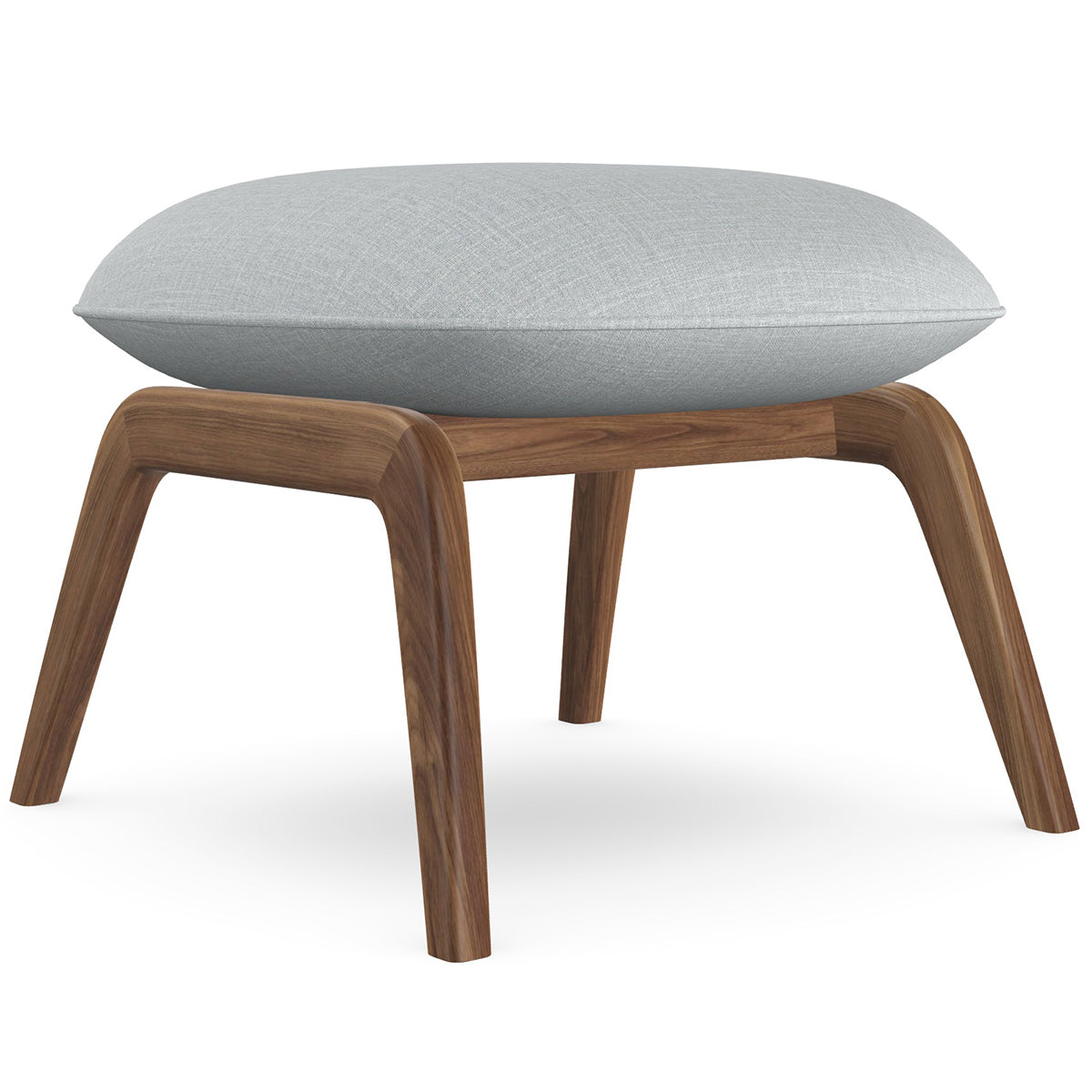 Aba Footrest with Wooden Legs