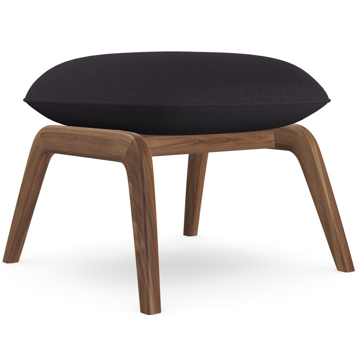 Aba Footrest with Wooden Legs