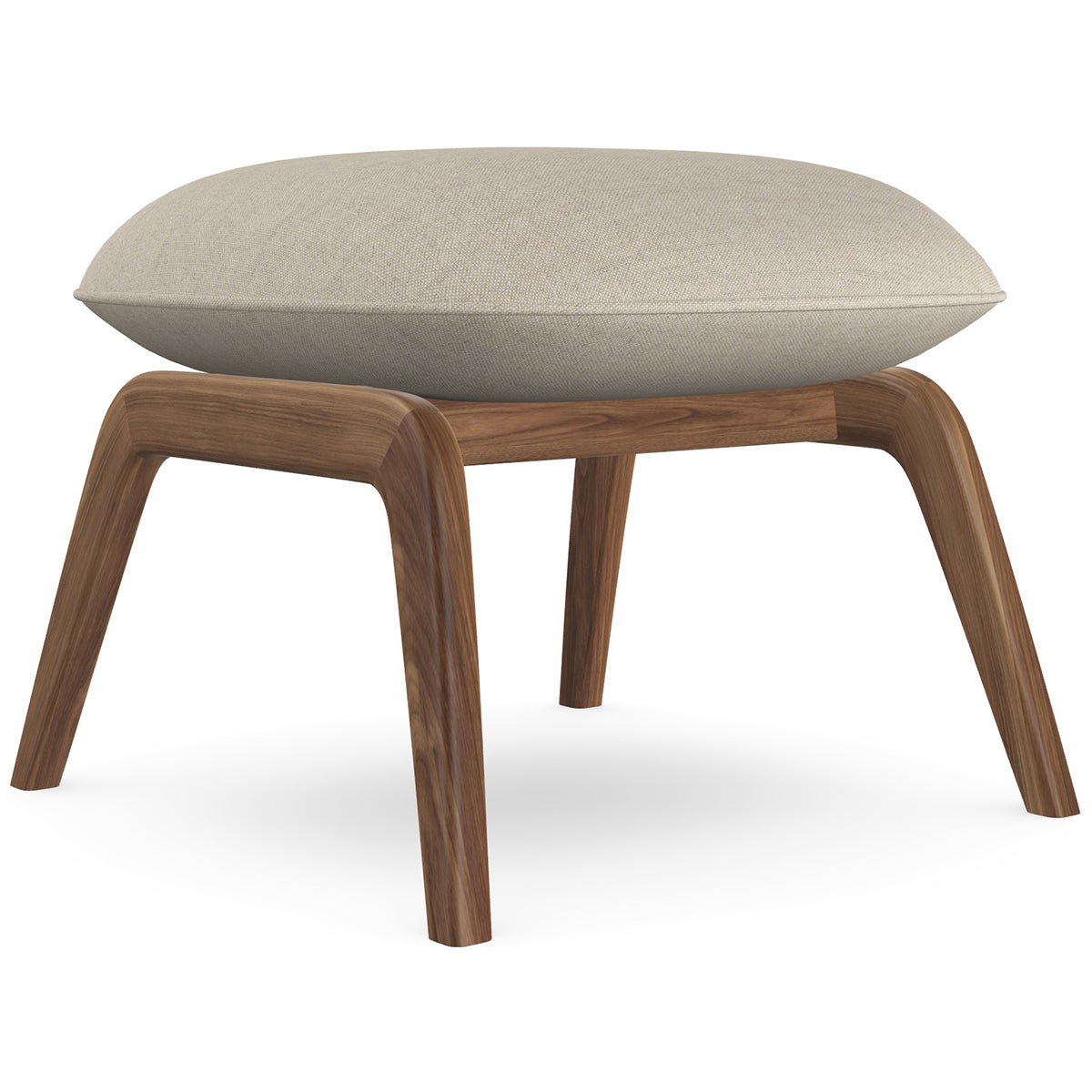 Aba Footrest with Wooden Legs