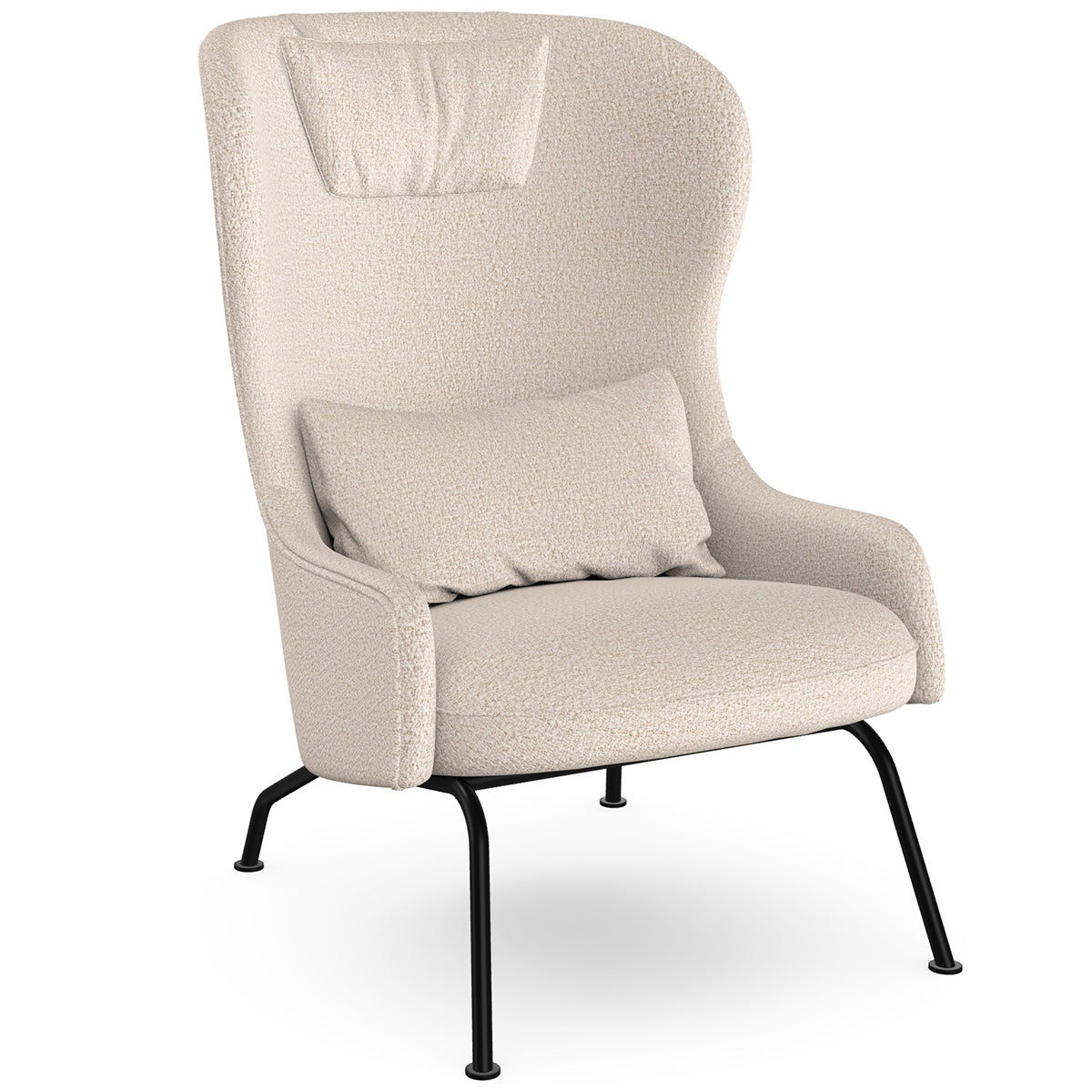 Aba Armchair with Metal Legs