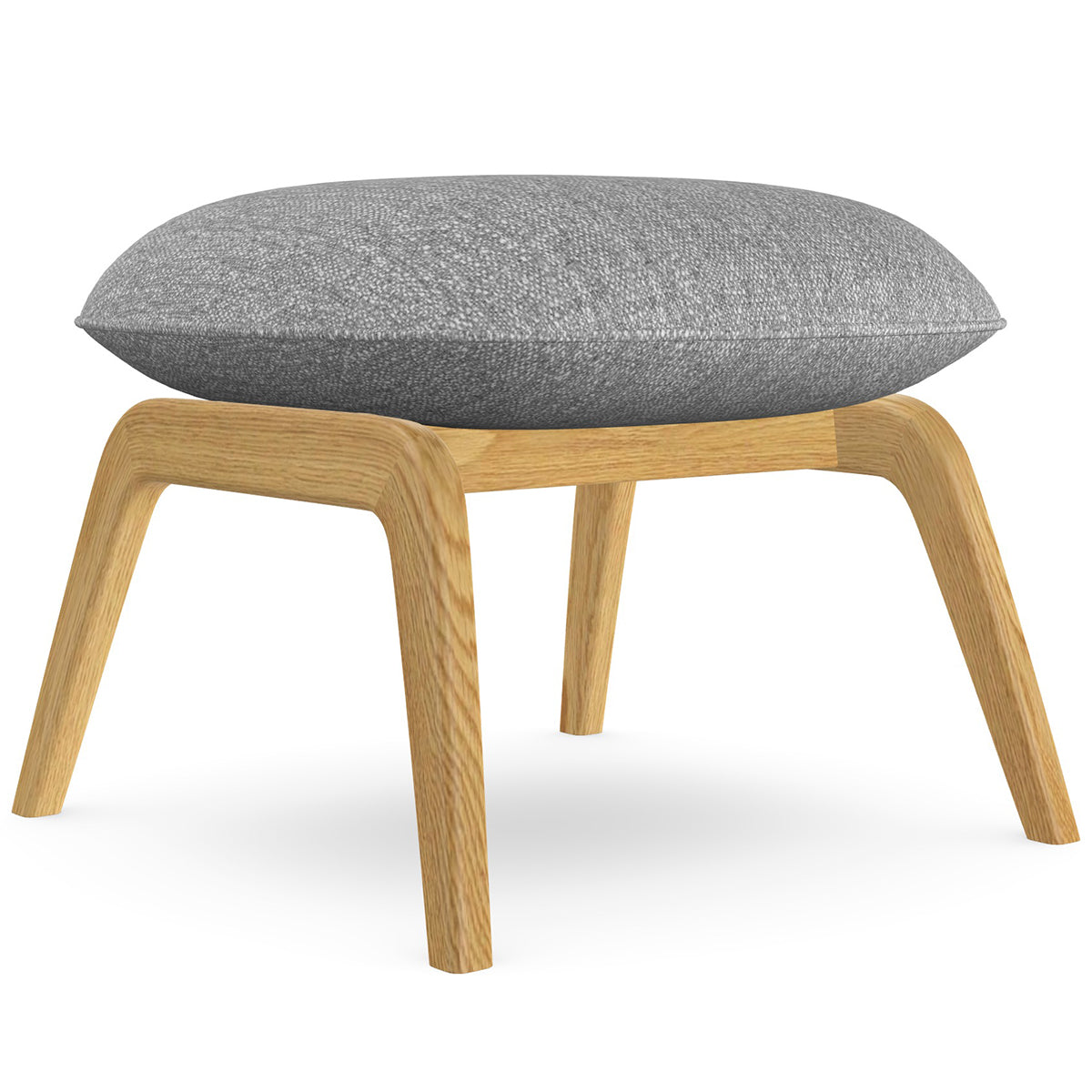 Aba Footrest with Wooden Legs
