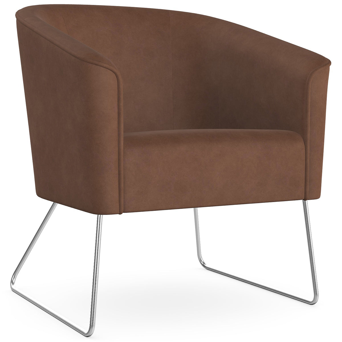 Len Armchair with Metal Legs