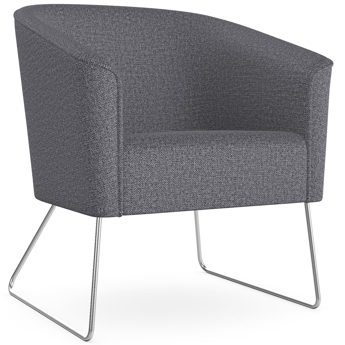 Len Armchair with Metal Legs