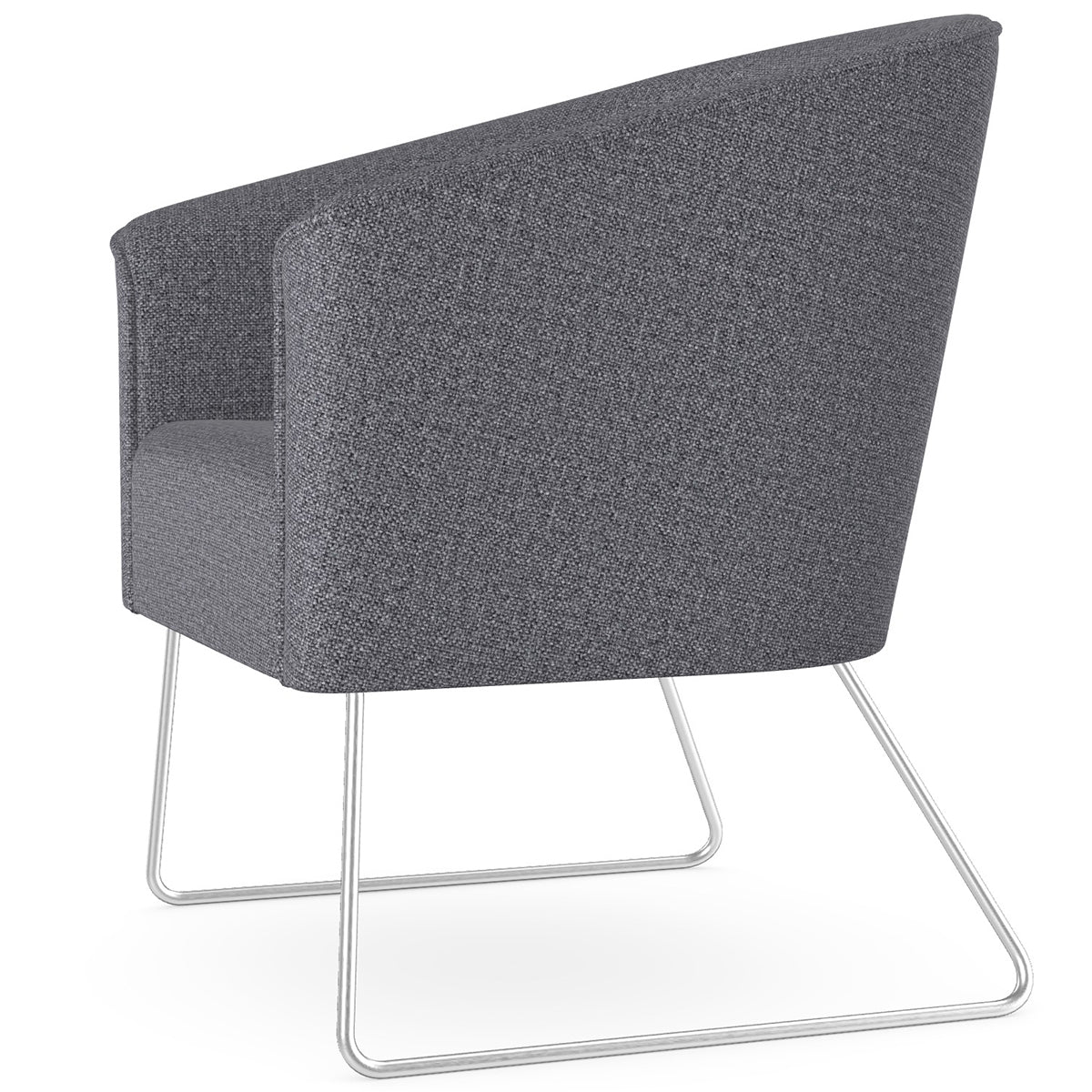 Len Armchair with Metal Legs