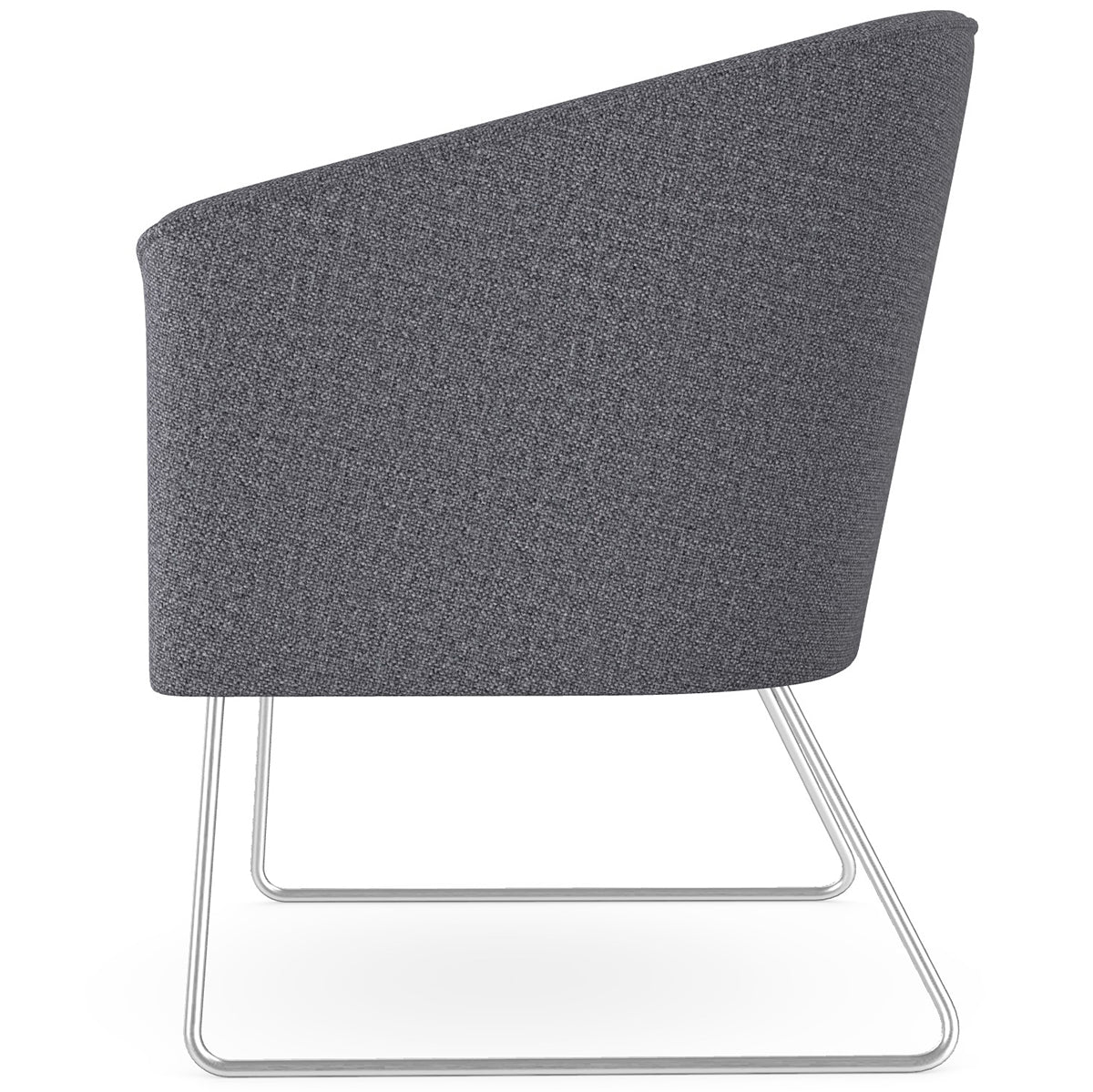 Len Armchair with Metal Legs