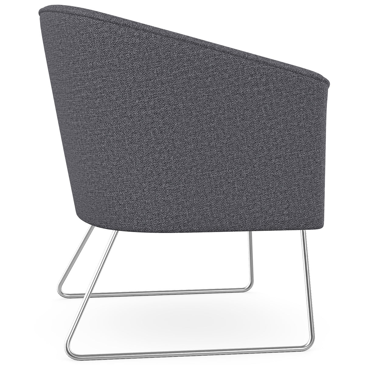 Len Armchair with Metal Legs