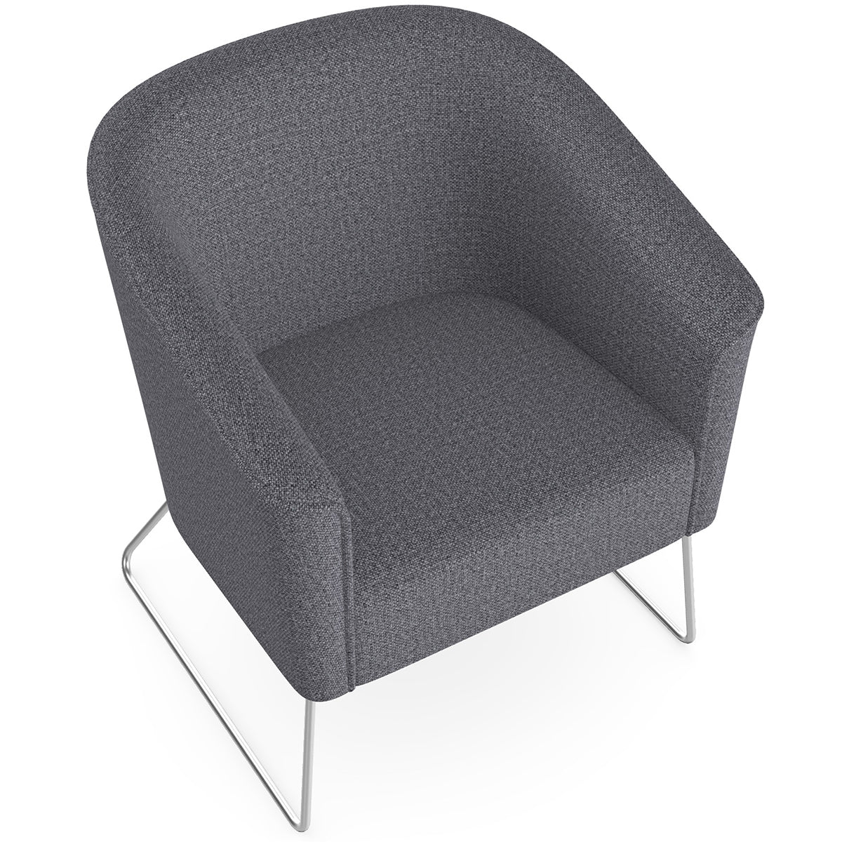 Len Armchair with Metal Legs