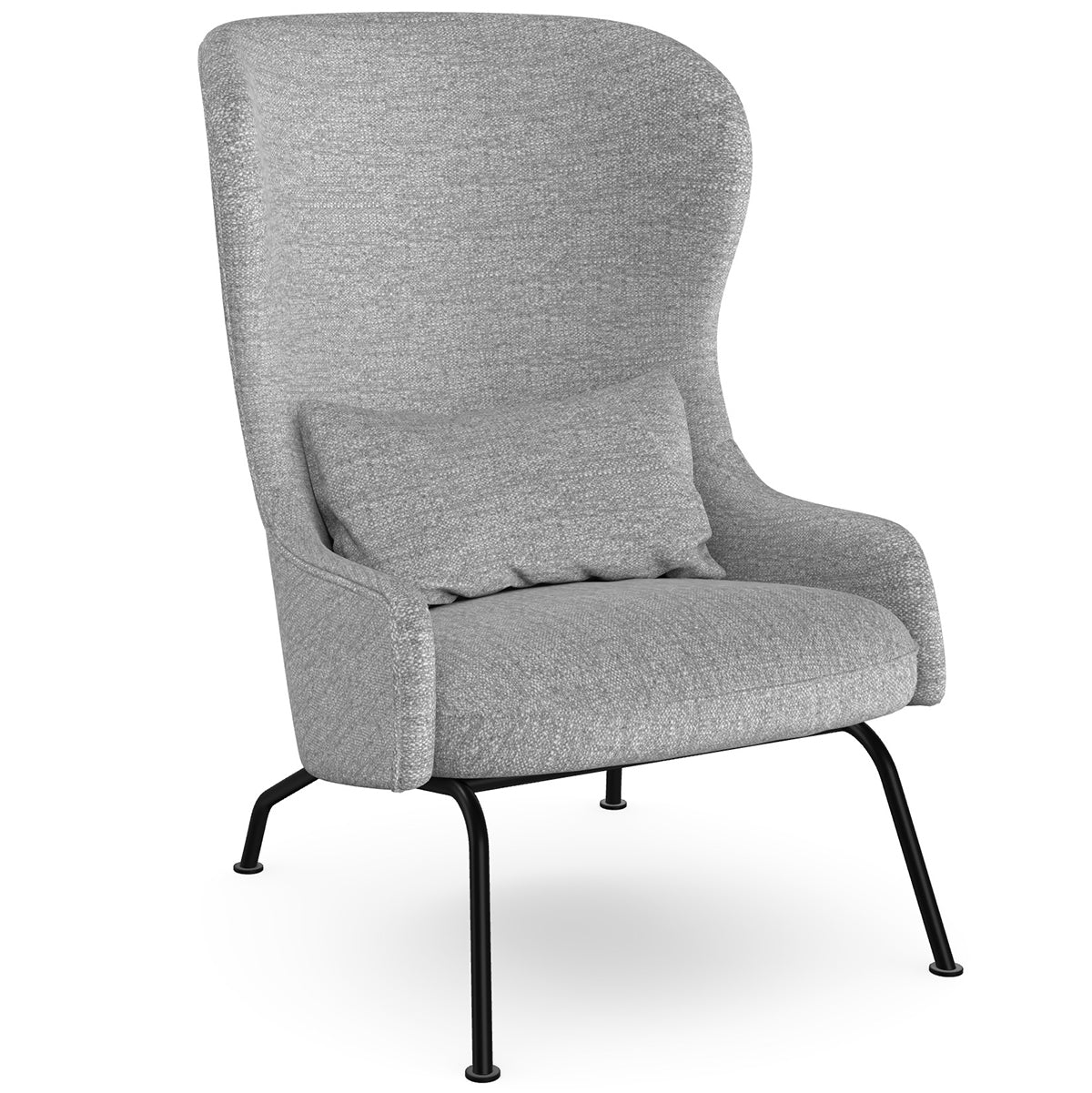 Aba Armchair with Metal Legs