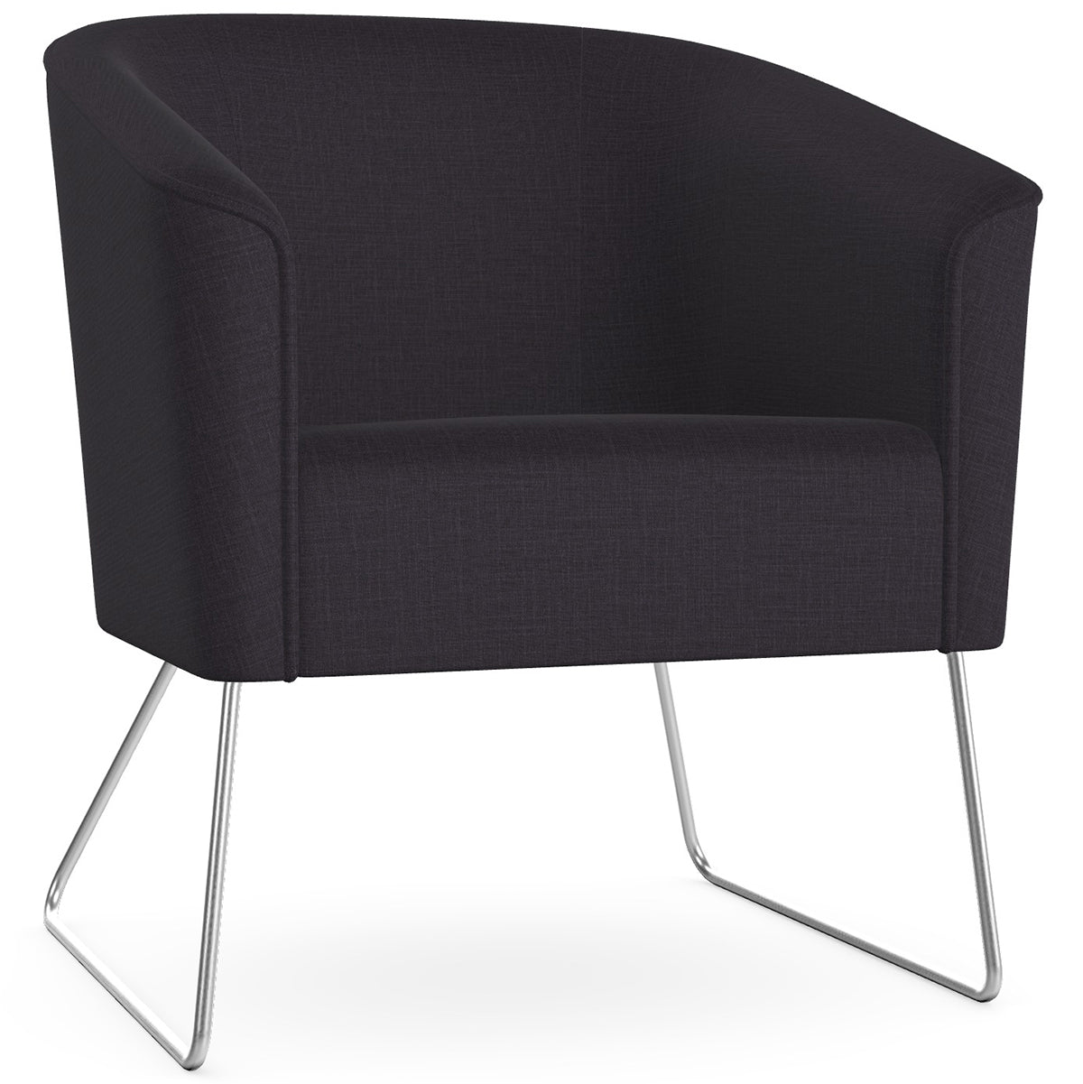 Len Armchair with Metal Legs