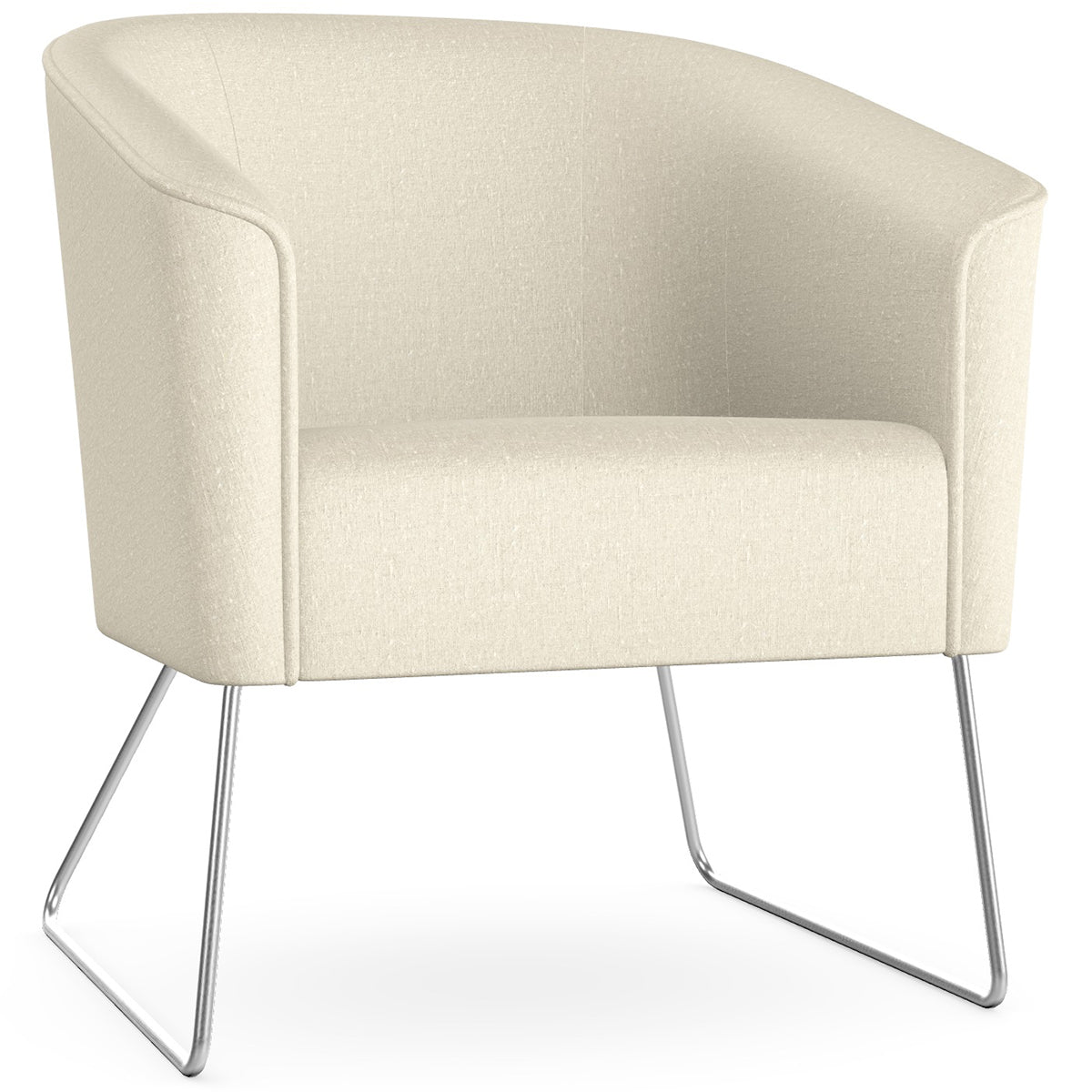 Len Armchair with Metal Legs