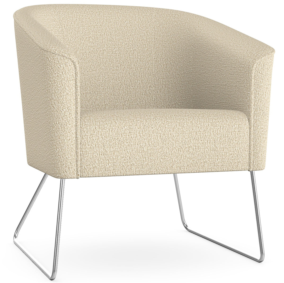 Len Armchair with Metal Legs