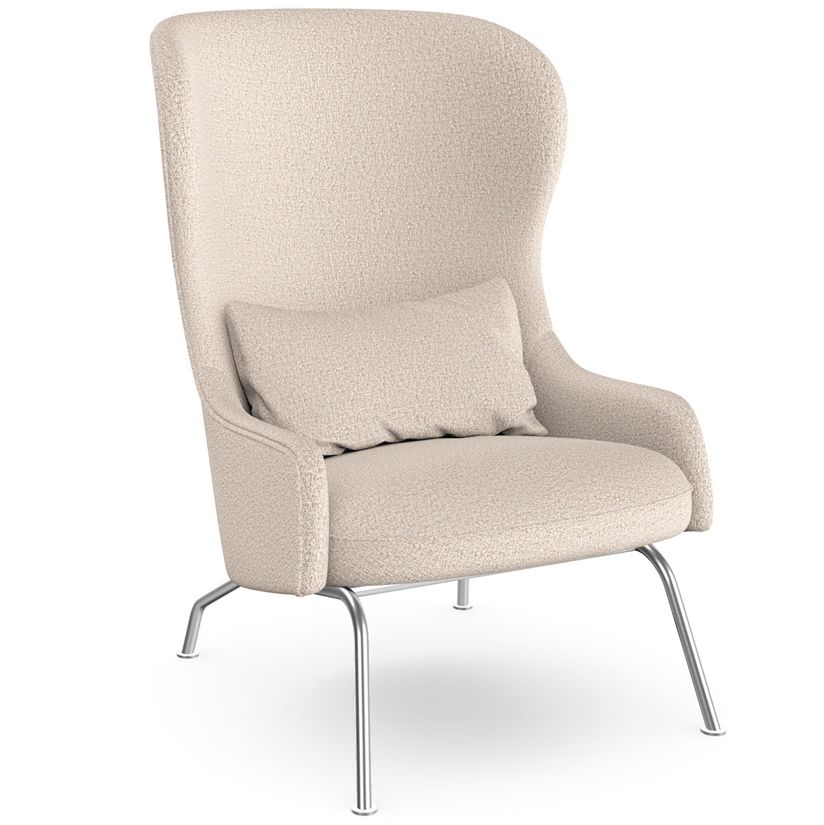 Aba Armchair with Metal Legs