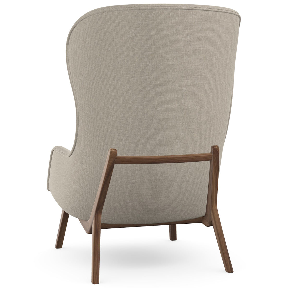 Aba Armchair with Wooden Legs
