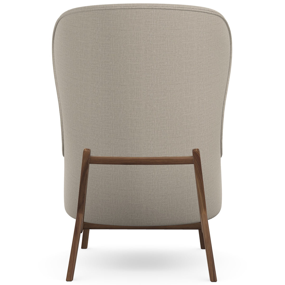 Aba Armchair with Wooden Legs