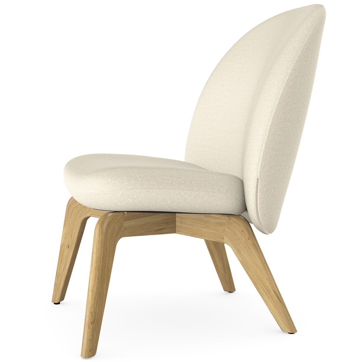 Fi Armchair with Wooden Legs