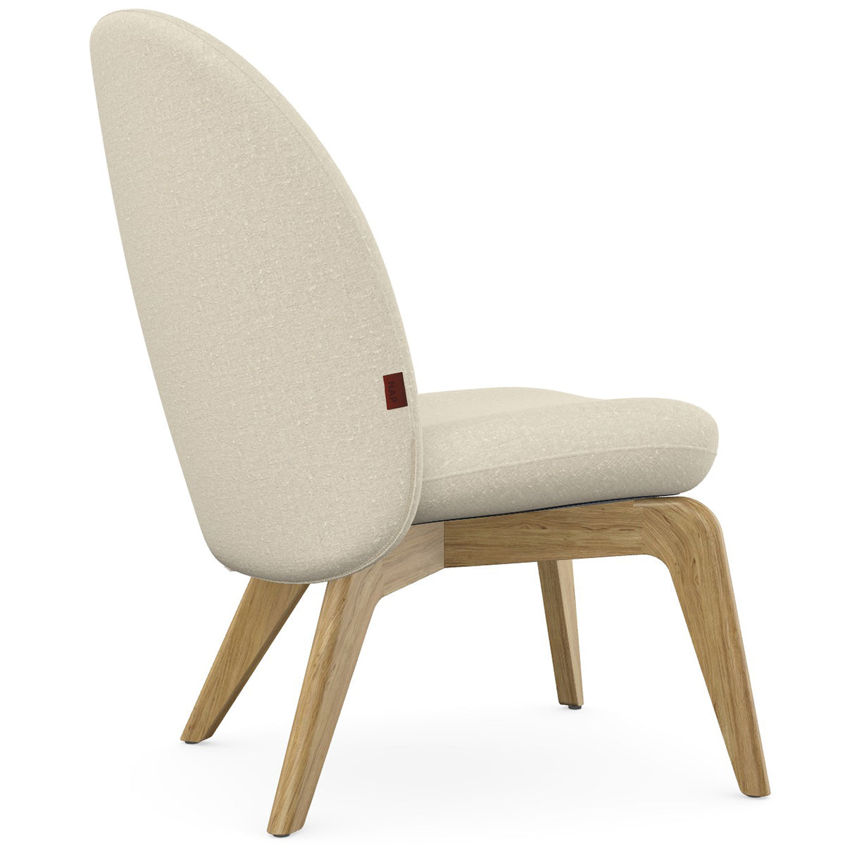 Fi Armchair with Wooden Legs
