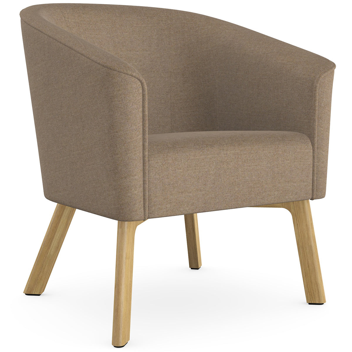 Len Armchair with Wooden Legs