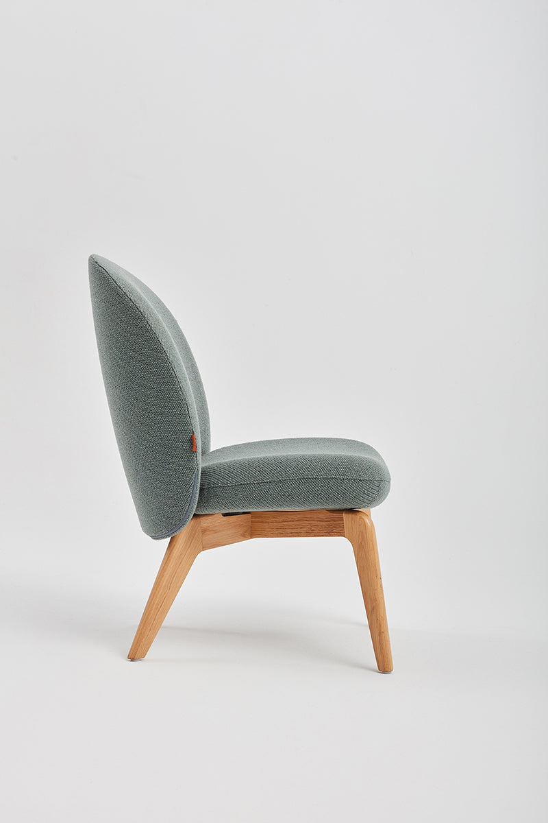 Fi Armchair with Wooden Legs