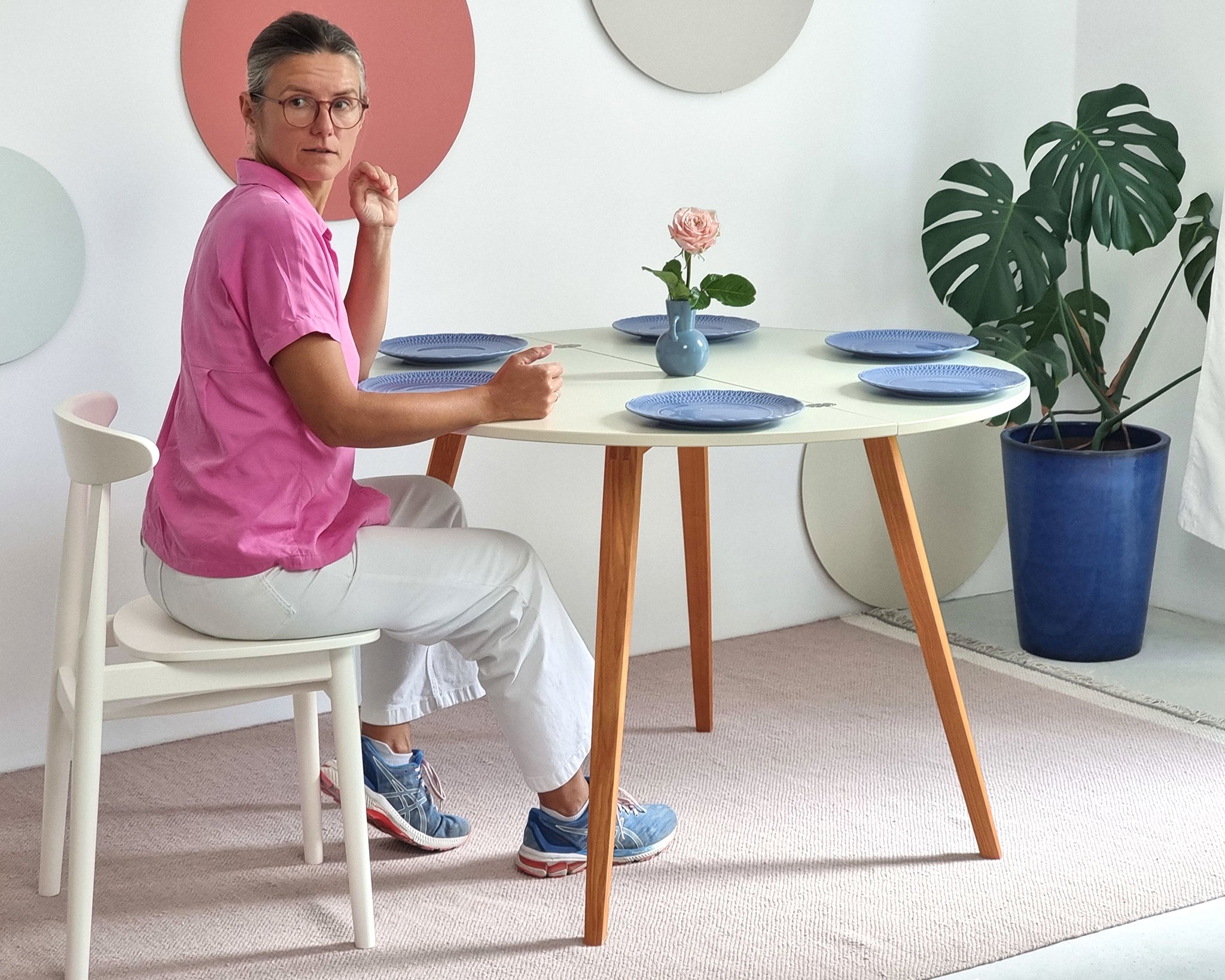 Mawi Half Moon Extendable Table