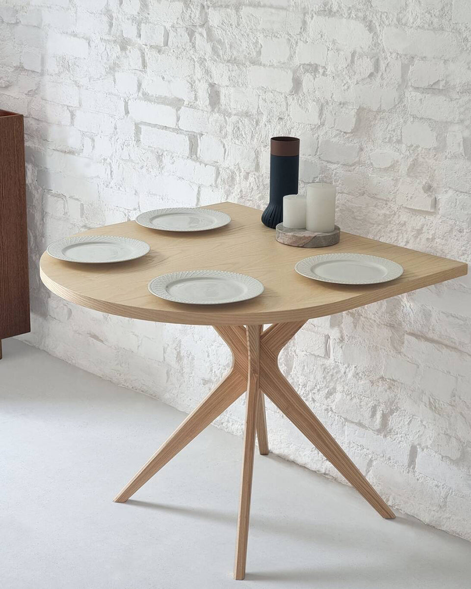 Jubi Half Racetrack Veneered Dining Table - WOO .Design