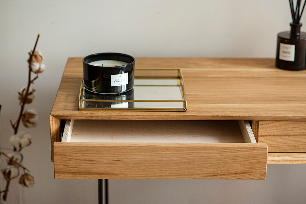 Rosto Oak Desk - WOO .Design