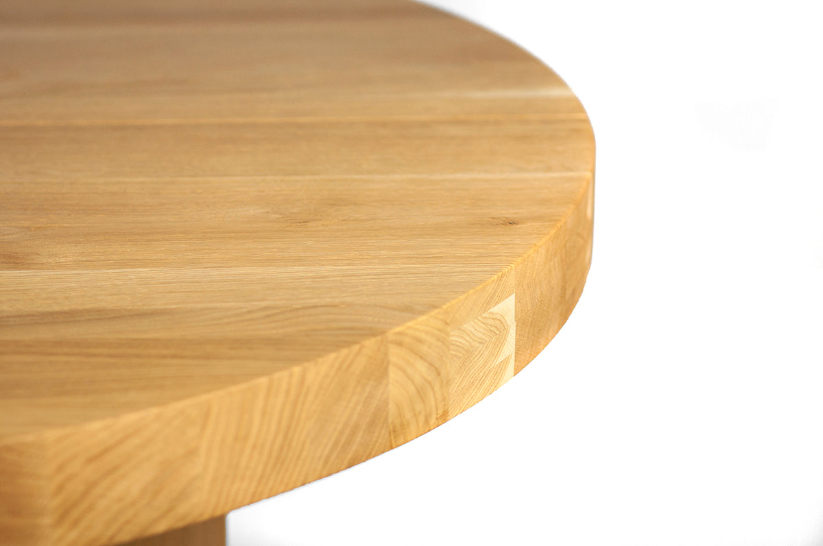 Rosto Oak Round Dining Table - WOO .Design