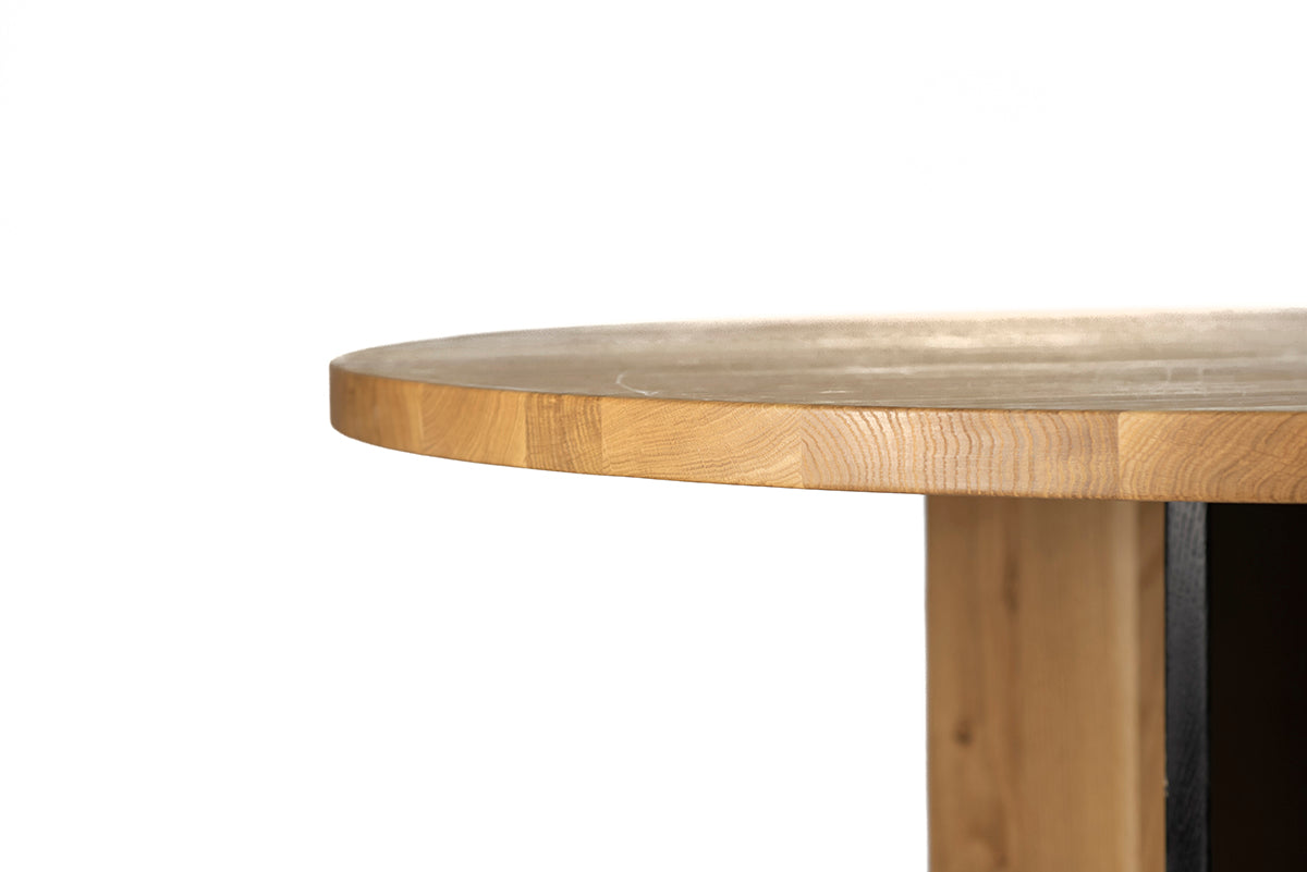 Rosto Oak Round Dining Table - WOO .Design