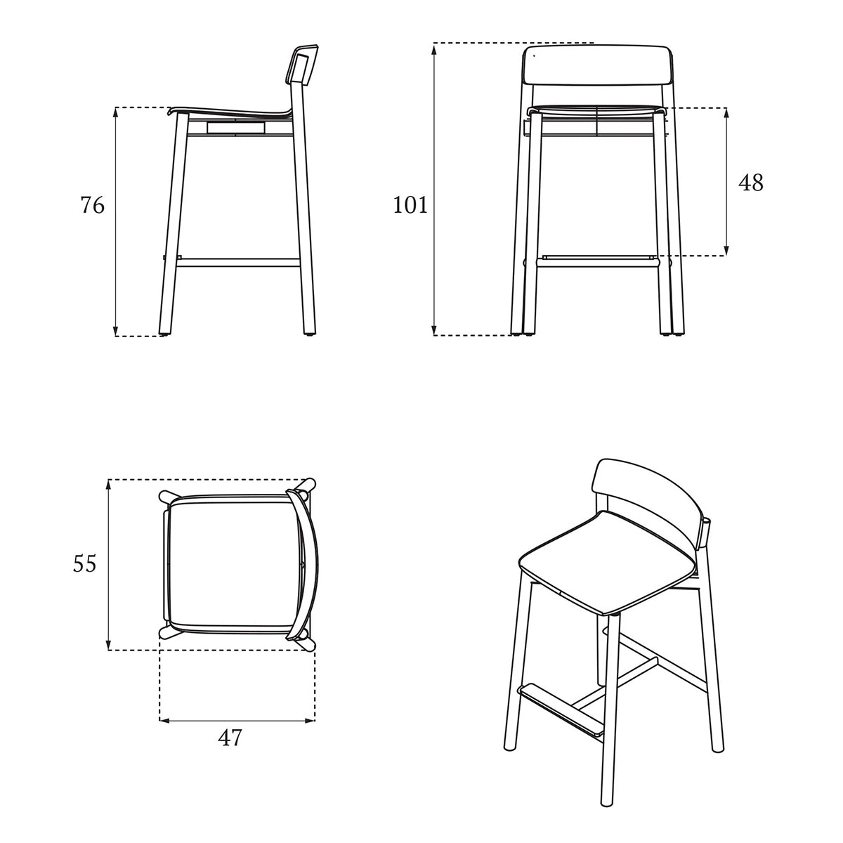 Arche Barstool