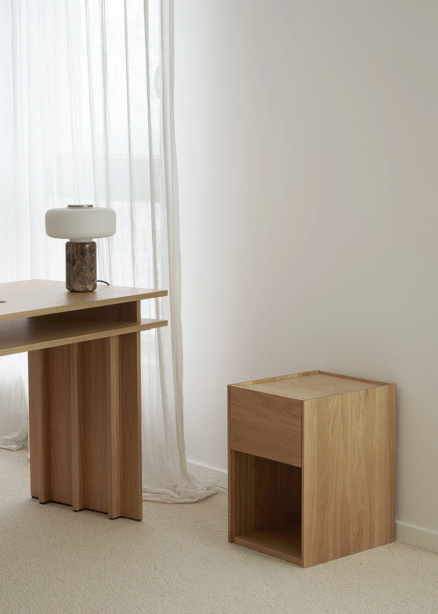 Kari Oak Wood Night Stand