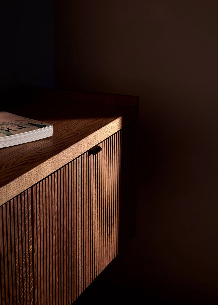 Meda 2 Oak Wood TV Unit