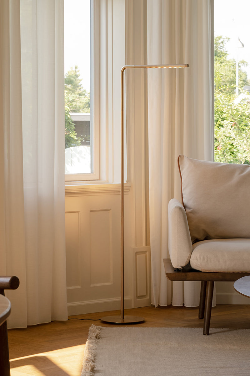 Omni Brass Floor Lamp