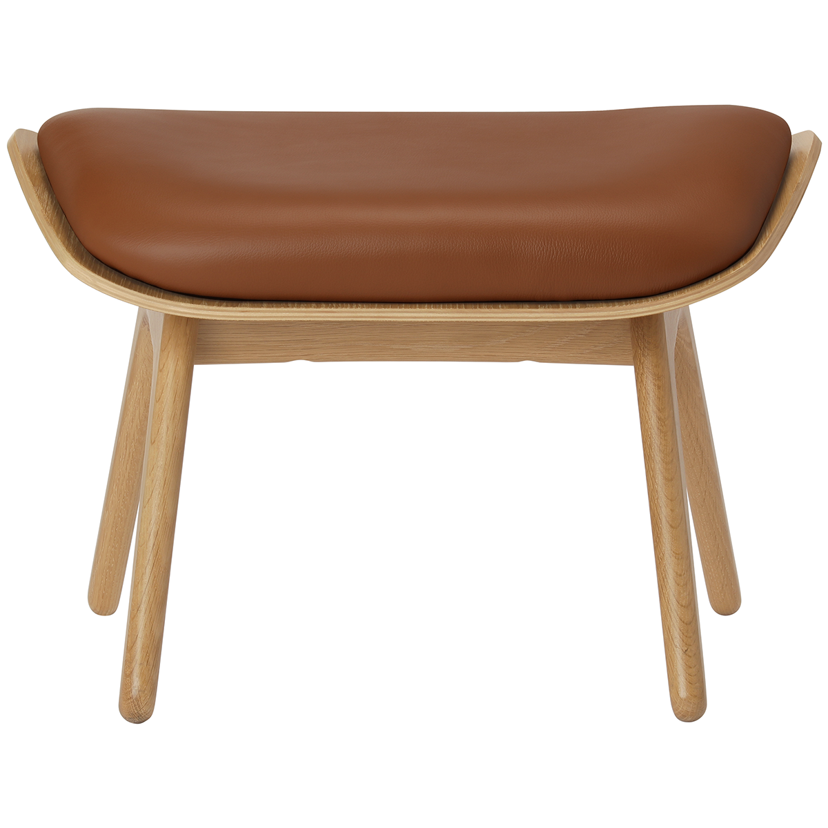 The Reader Leather Ottoman - WOO .Design