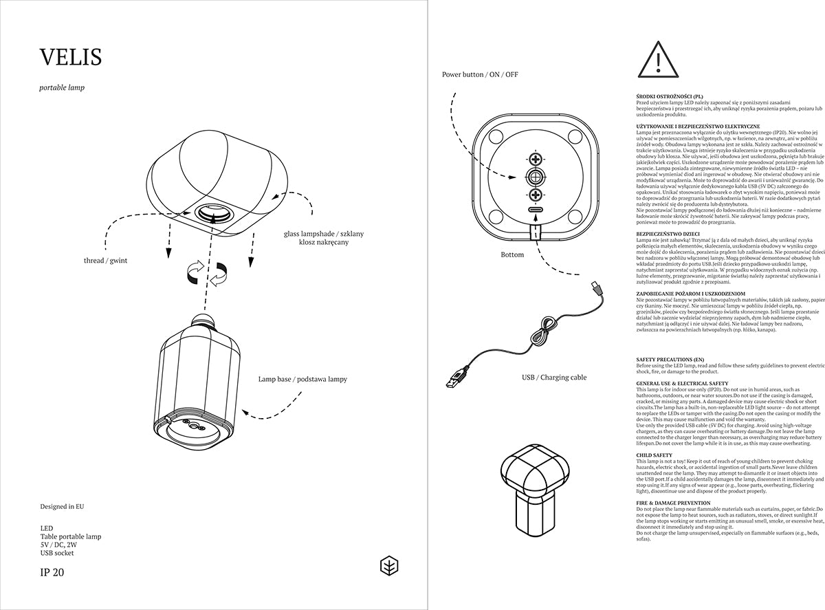 Velis Portable Lamp