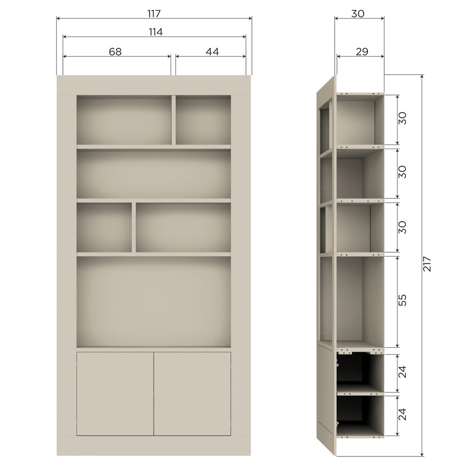 Wallcover Dust 2 Doors Wall Cabinet