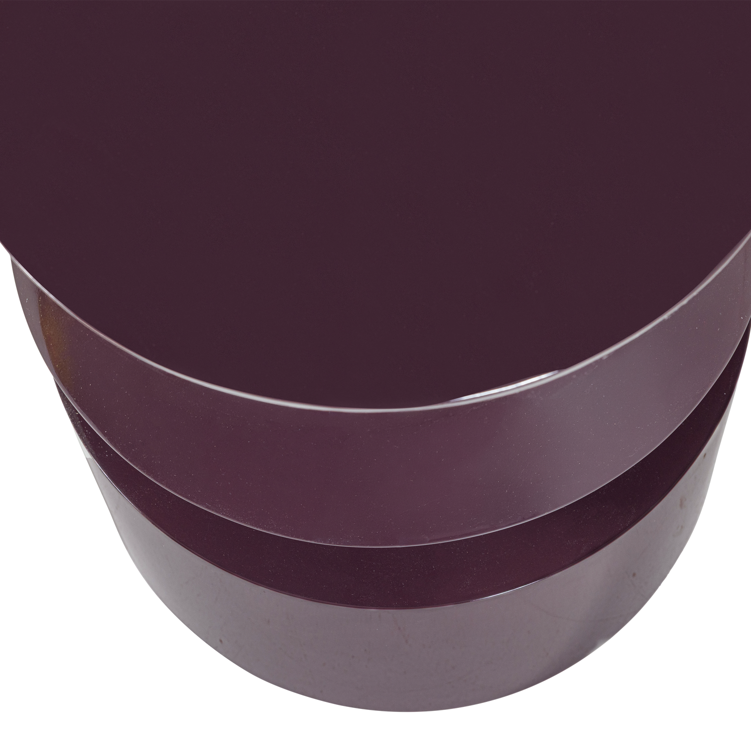 Auren Purple/Brown High Gloss Side Table