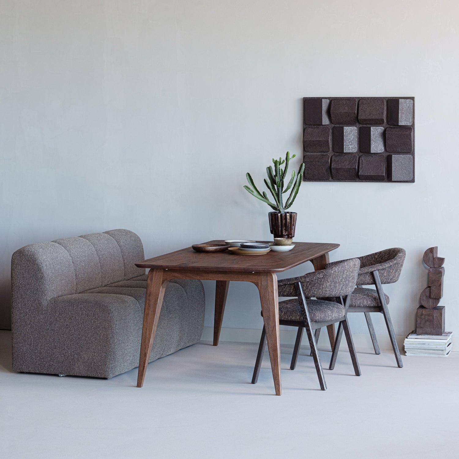 Axis Brown Concrete Look Wall Deco