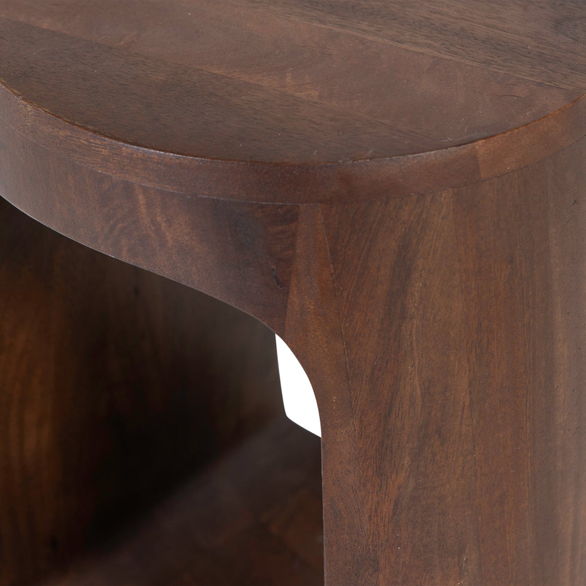 Bayo Walnut Mango Wood Side Table