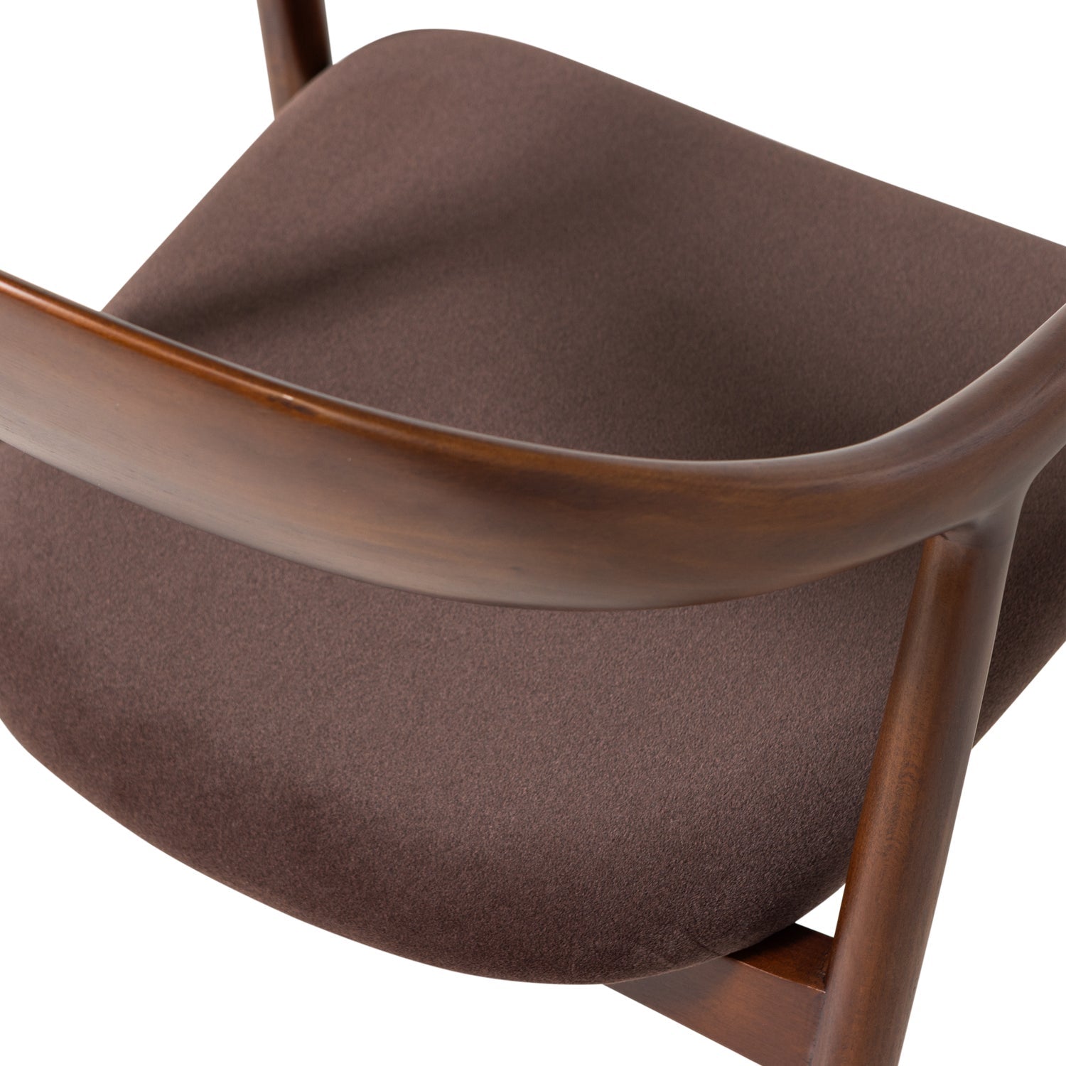 Bran Brown Velvet Dining Chair