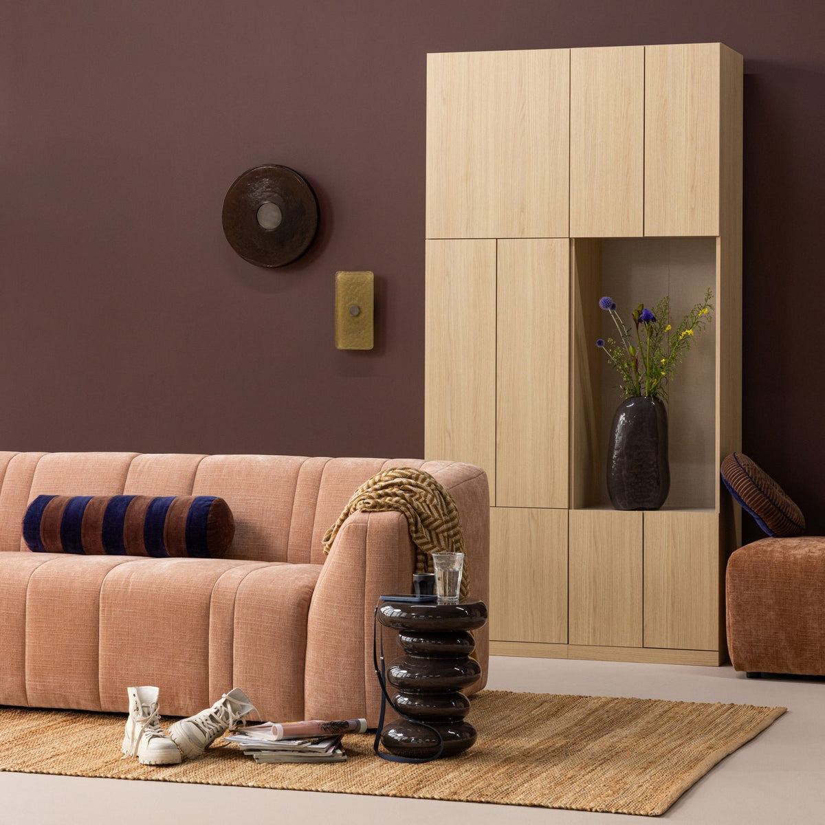 Build 54 Open Small Storage Cabinet