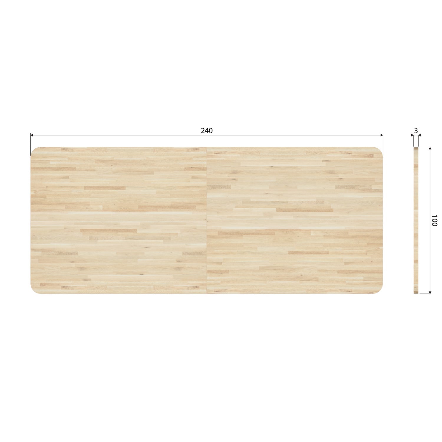 Combi Tablo Oak Drenthe Legs Dining Table