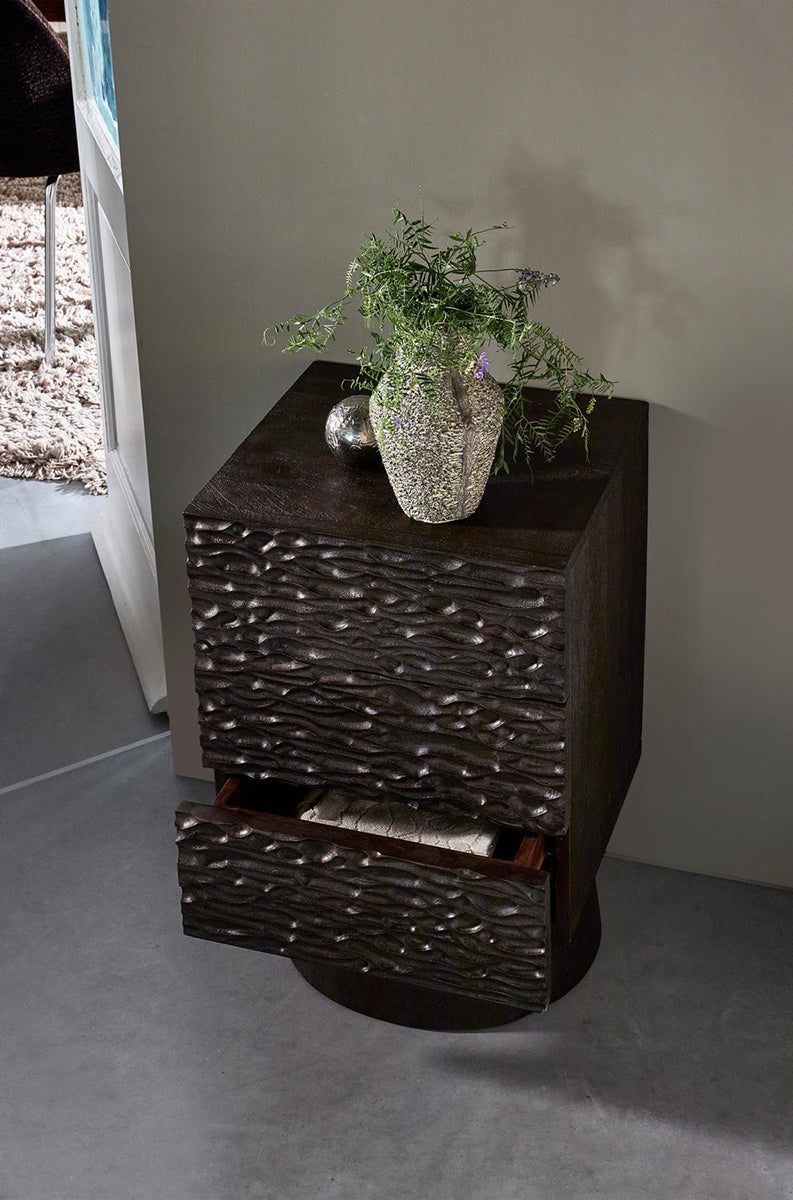 Crumble Mango Wood Nightstand