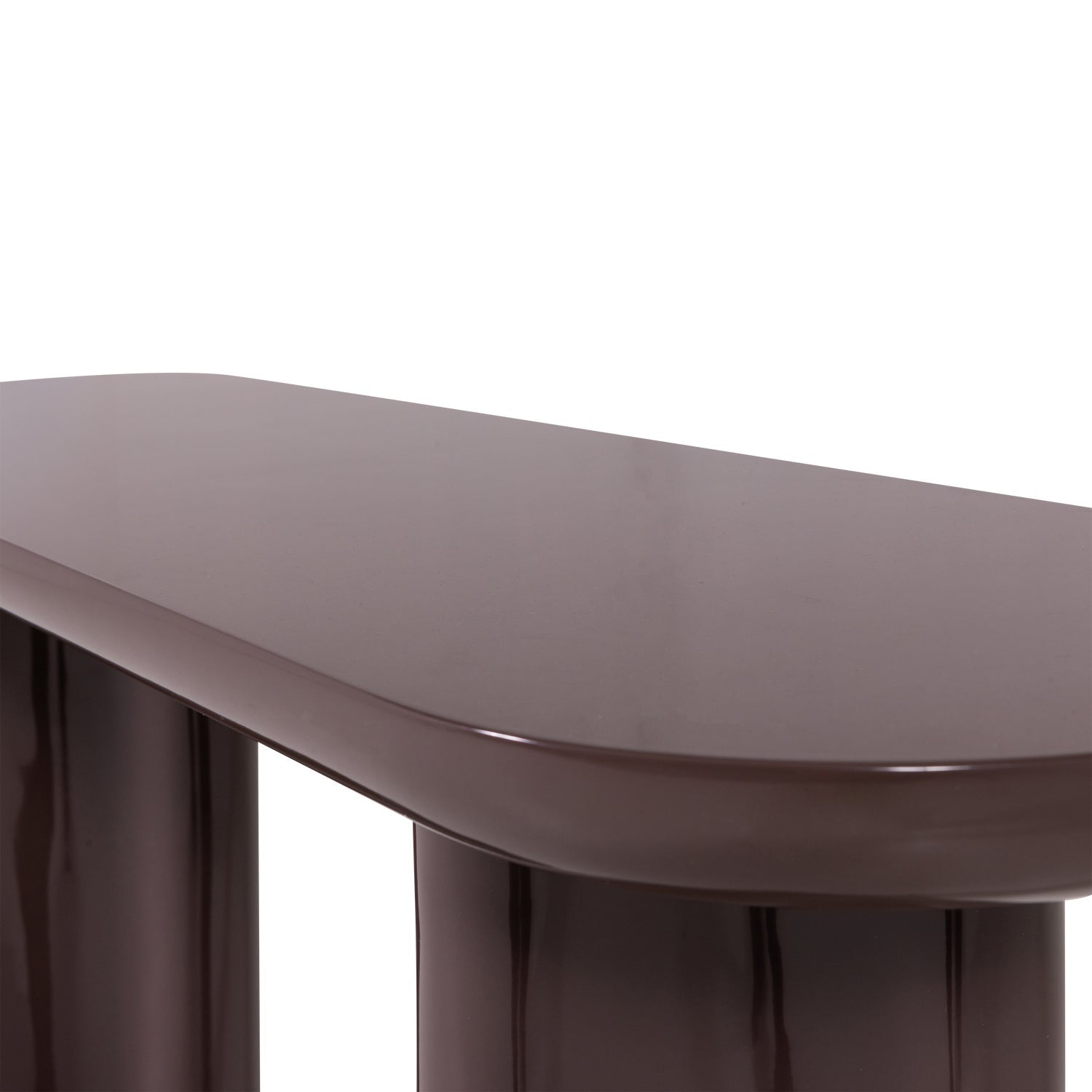 Evara Dark Brown High Gloss Console