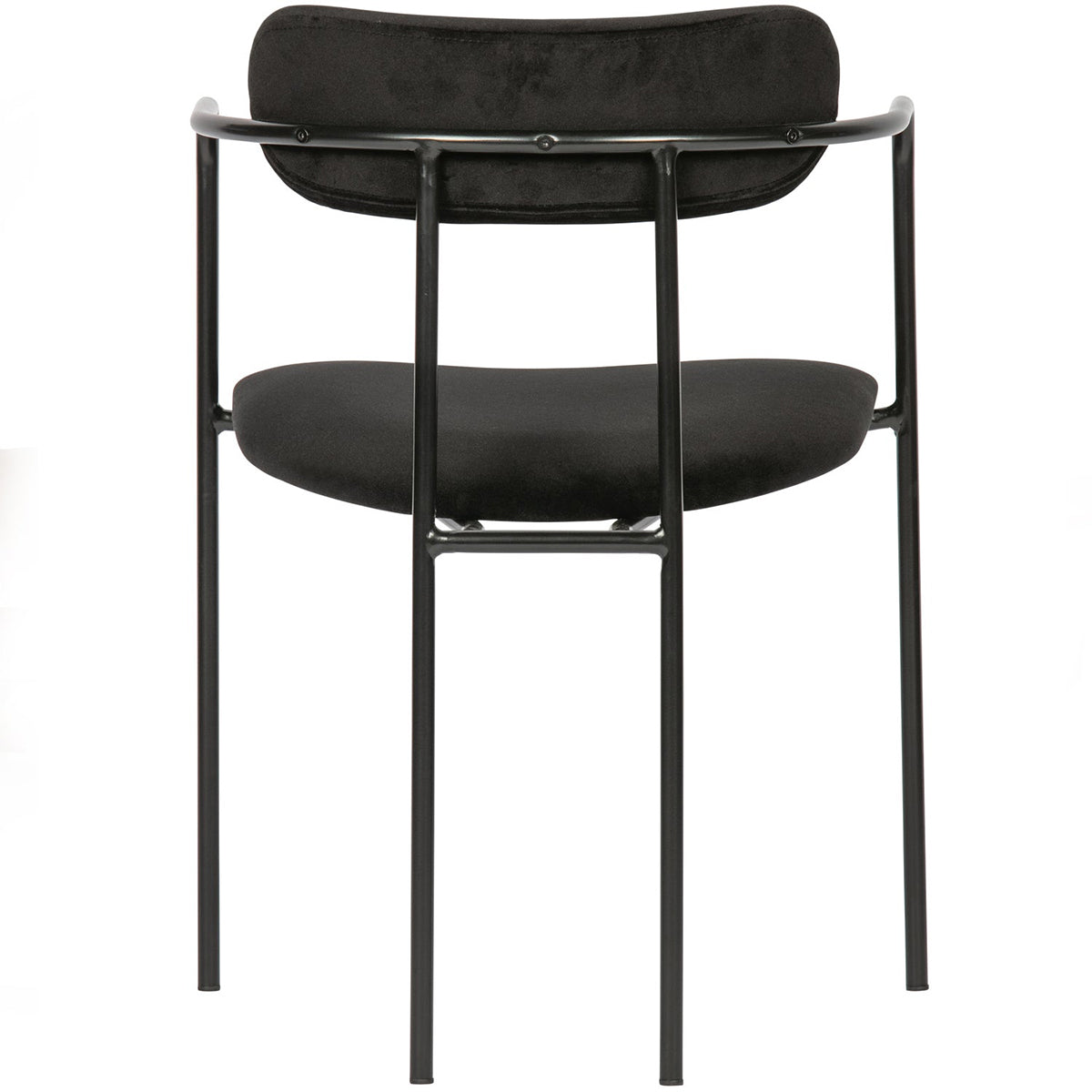 Ivy Black Velvet Dining Chair