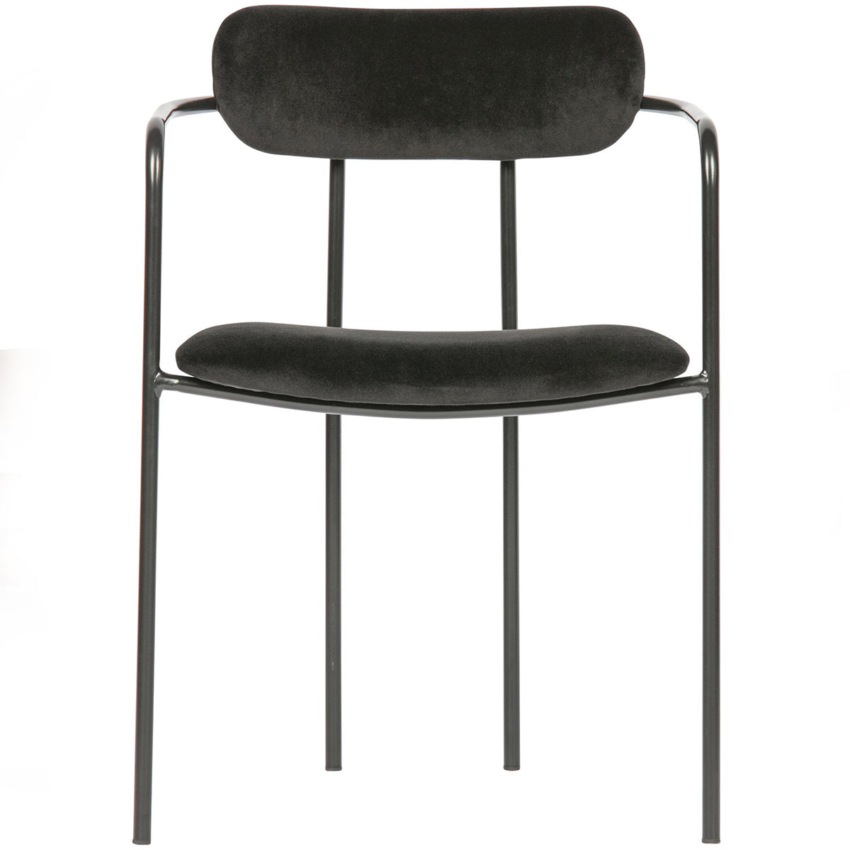 Ivy Black Velvet Dining Chair