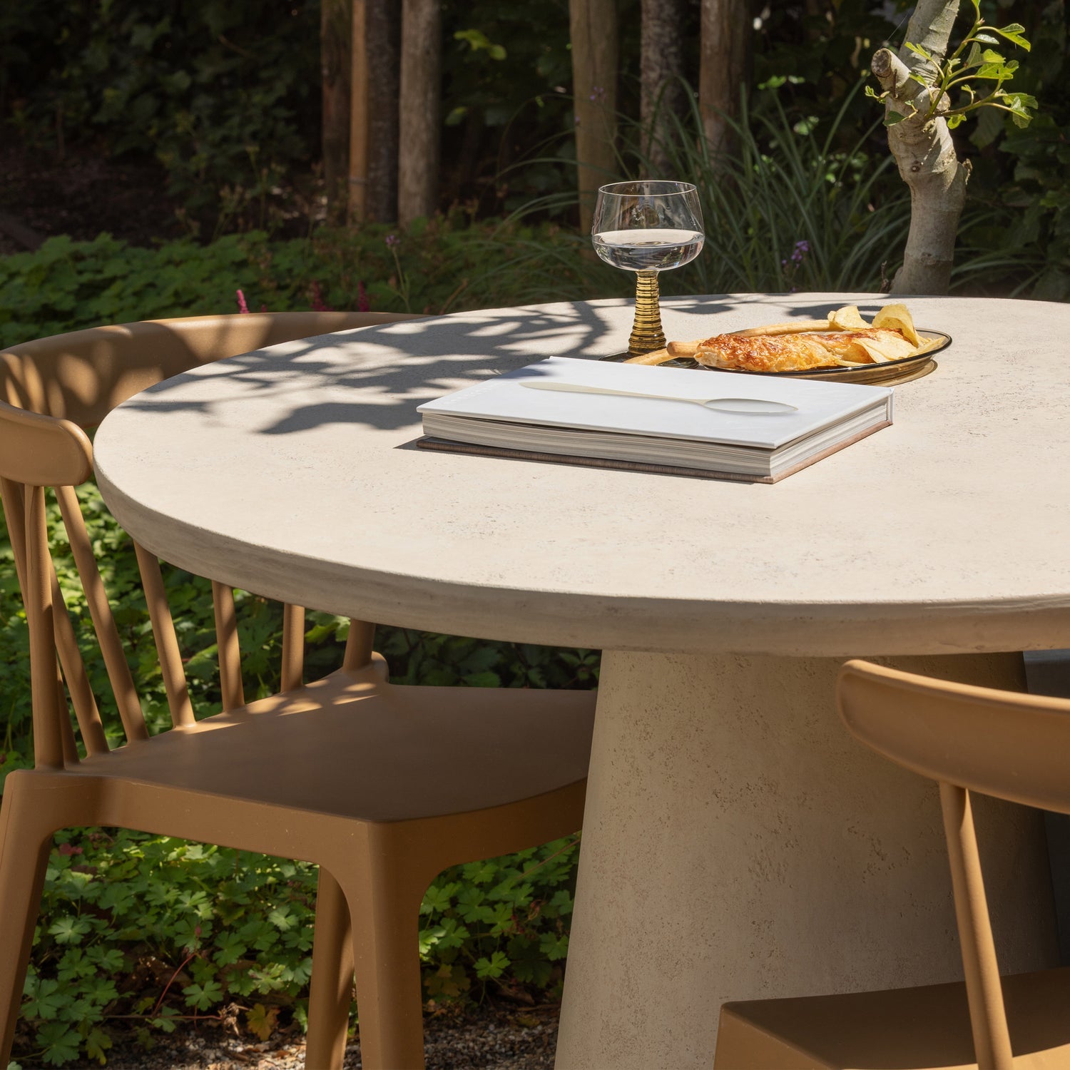 Kevon Natural Garden Table (Display/Discontinued Collection)